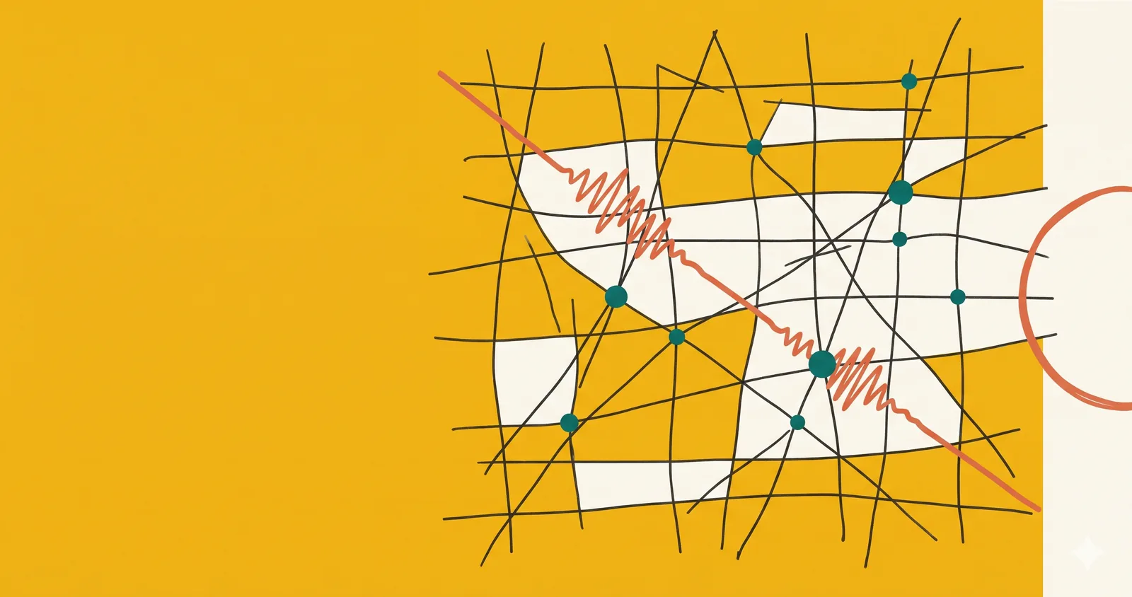 Editorial illustration: the AI-agent-readable web — Google I/O 2026
